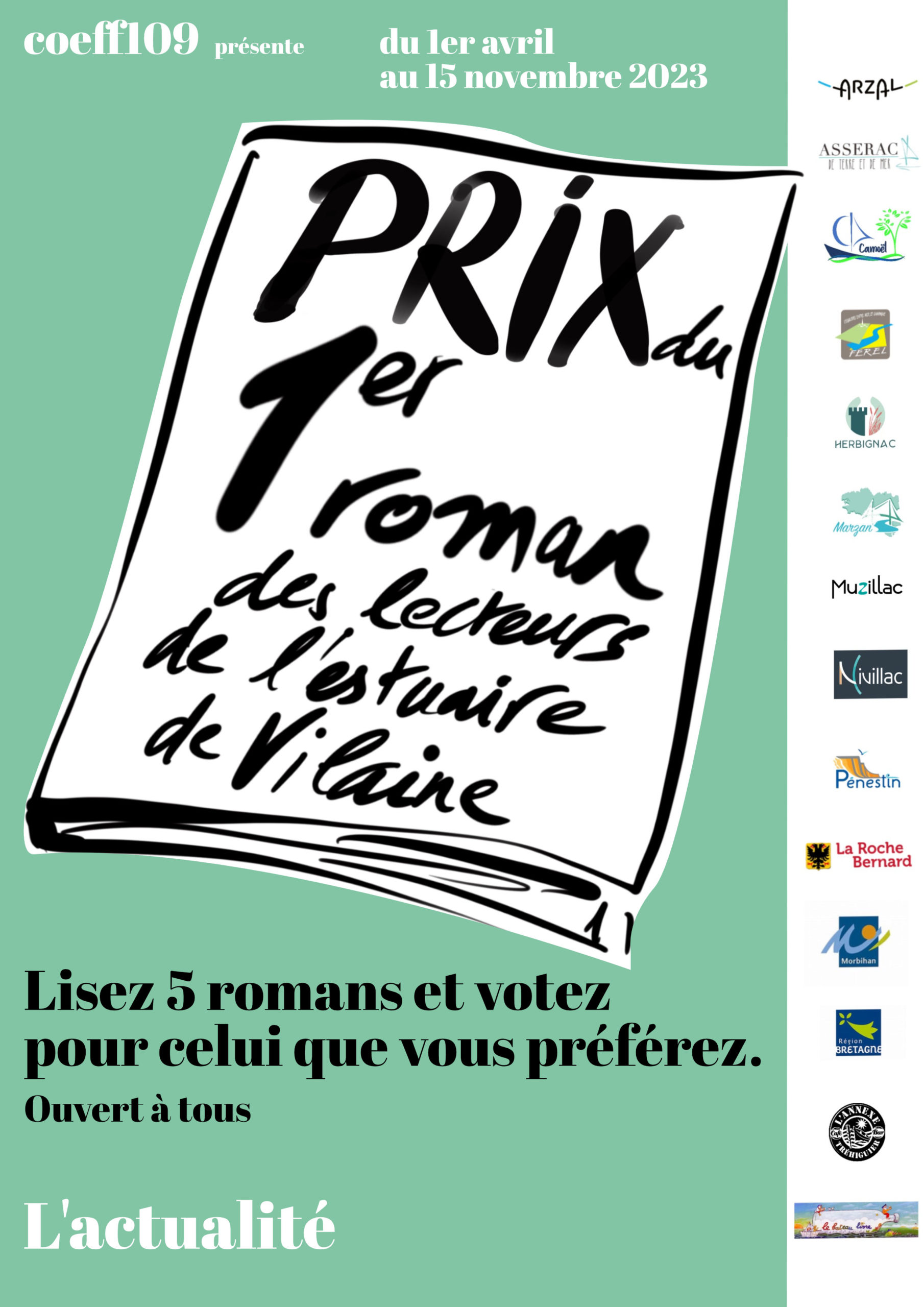 Lecteurs, lectrices, participez au Prix     du 5 avril au 15 novembre 2023